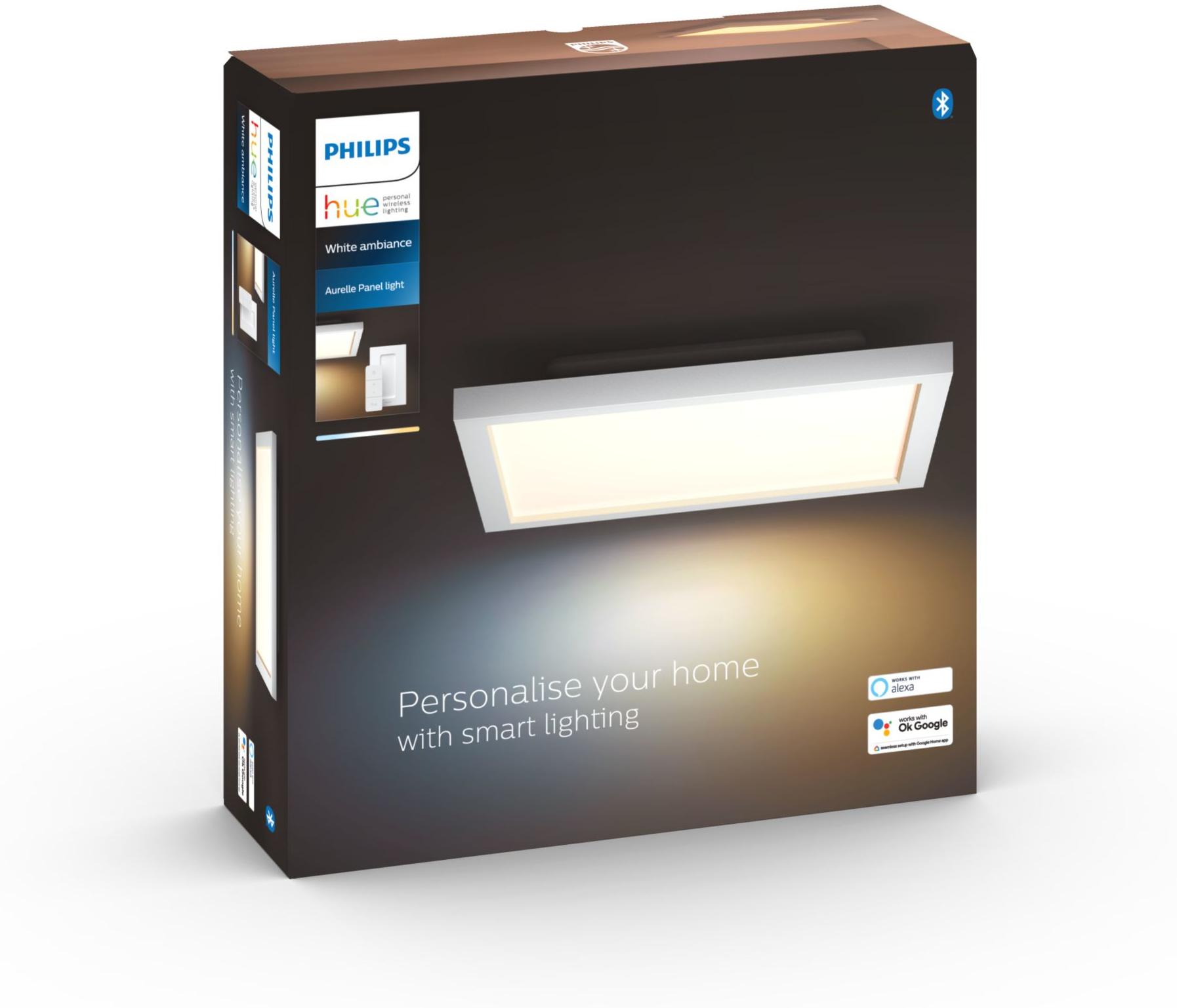 Philips Hue Panneaux lumineux Hue WA AURELLE 30X30cm 28W Blanc