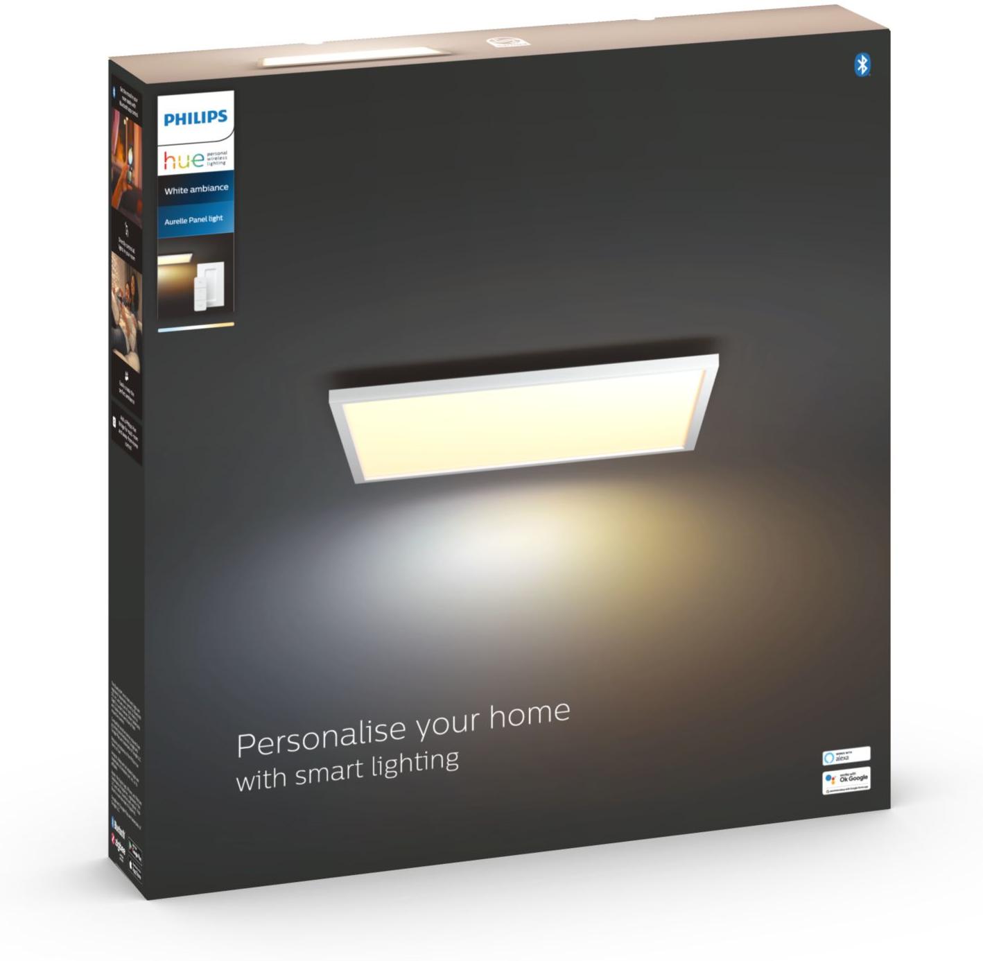 Philips Hue Panneaux lumineux Hue WA AURELLE 60X60cm 55W Blanc+tl