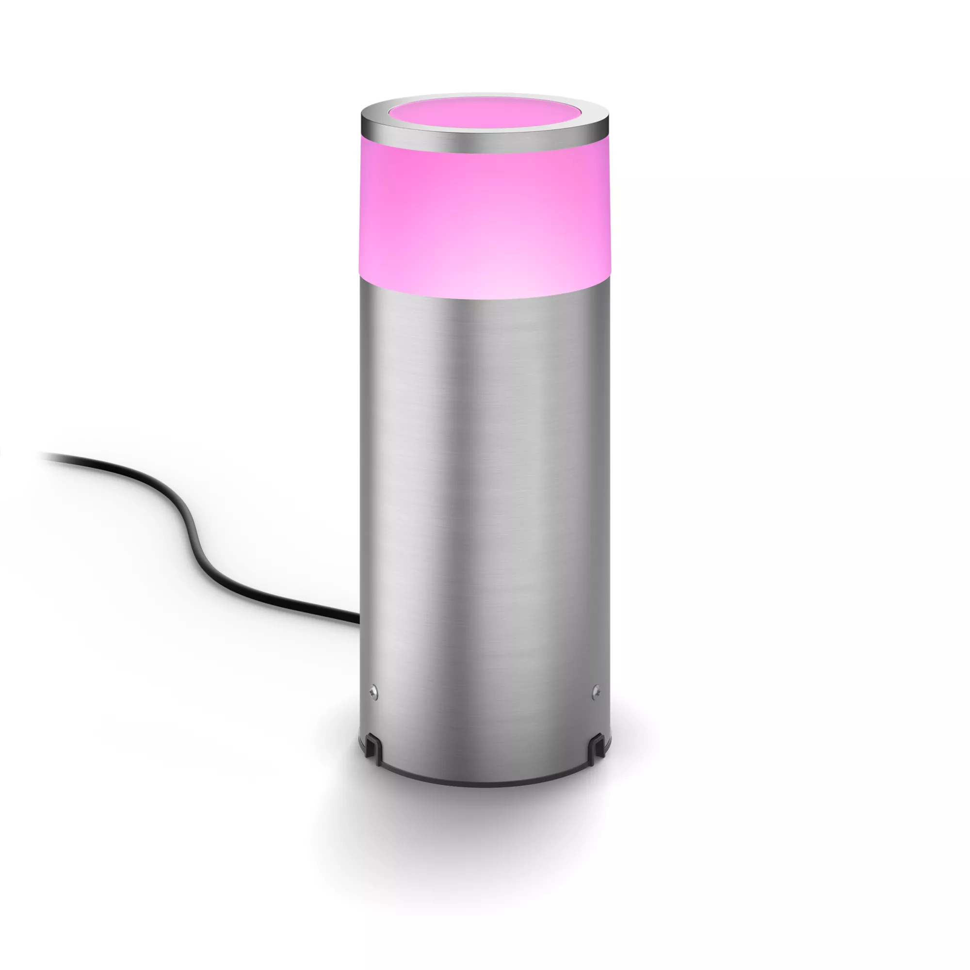 Philips Hue White&Col. Amb.Calla Sockelleuchte klein alumin