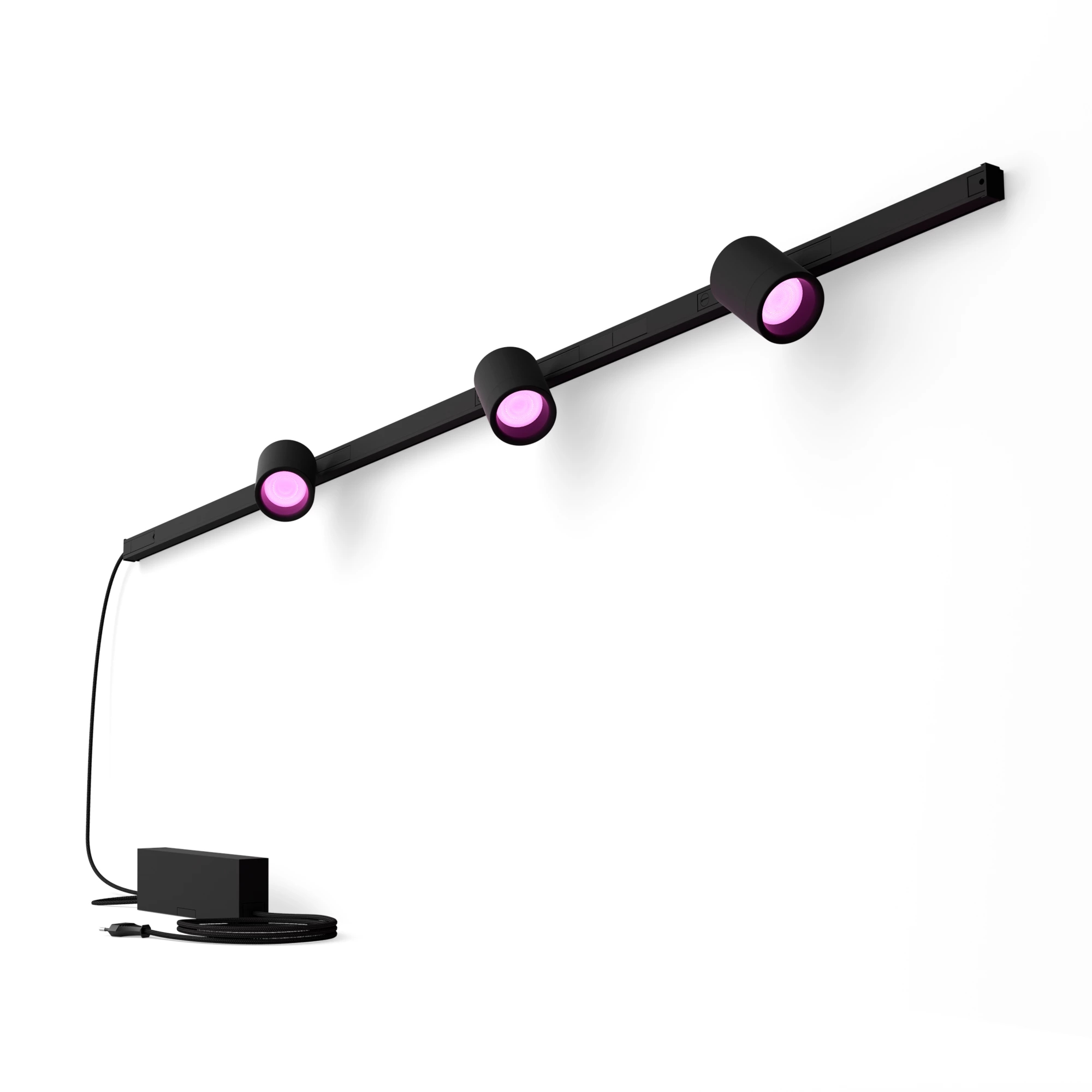Philips Hue Perifo Basis-Set Wandleuchte 3 Spots Noir