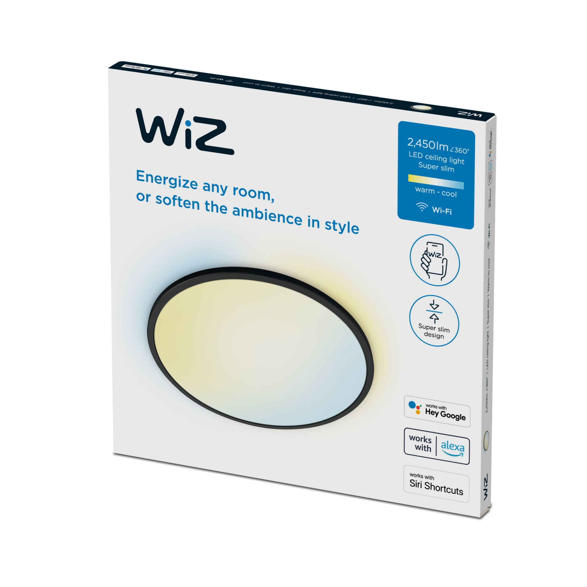 Wiz Plafonnier Superslim 22W