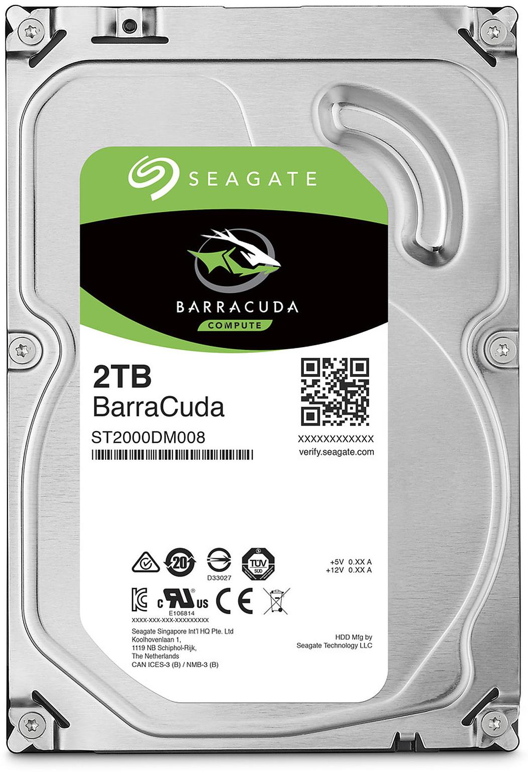 Seagate BarraCuda 2 To Disque dur 3.5