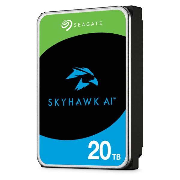 Seagate Modèle du produit : Surveillance Video Optimized AI Skyhawk 20To HDD SATA 6Gb/s 512Mo cache 3.5p CMR Helium