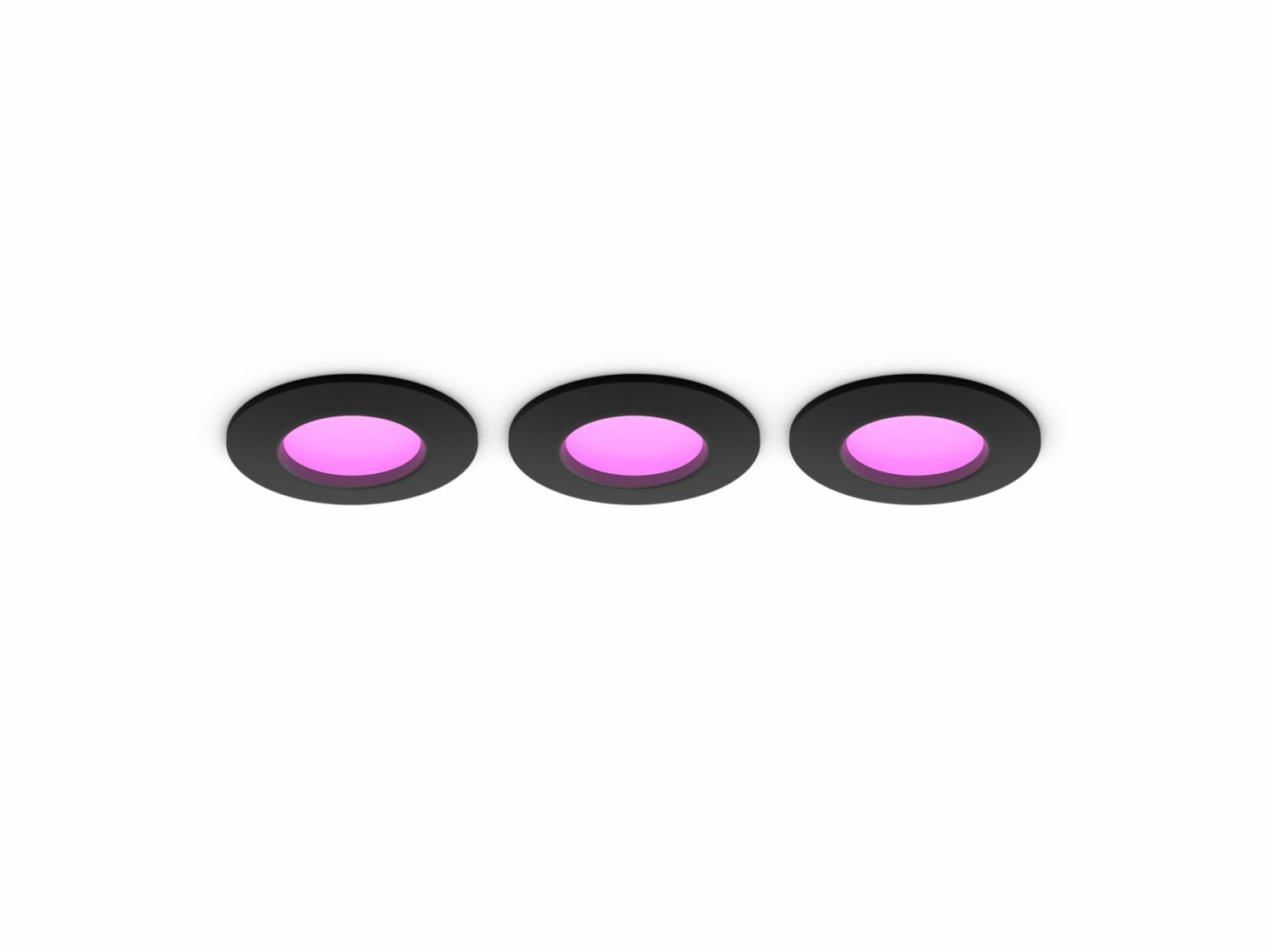 Philips Hue Hue White & Color Ambiance Slim Einbauleuchte 90 mm (schwarz