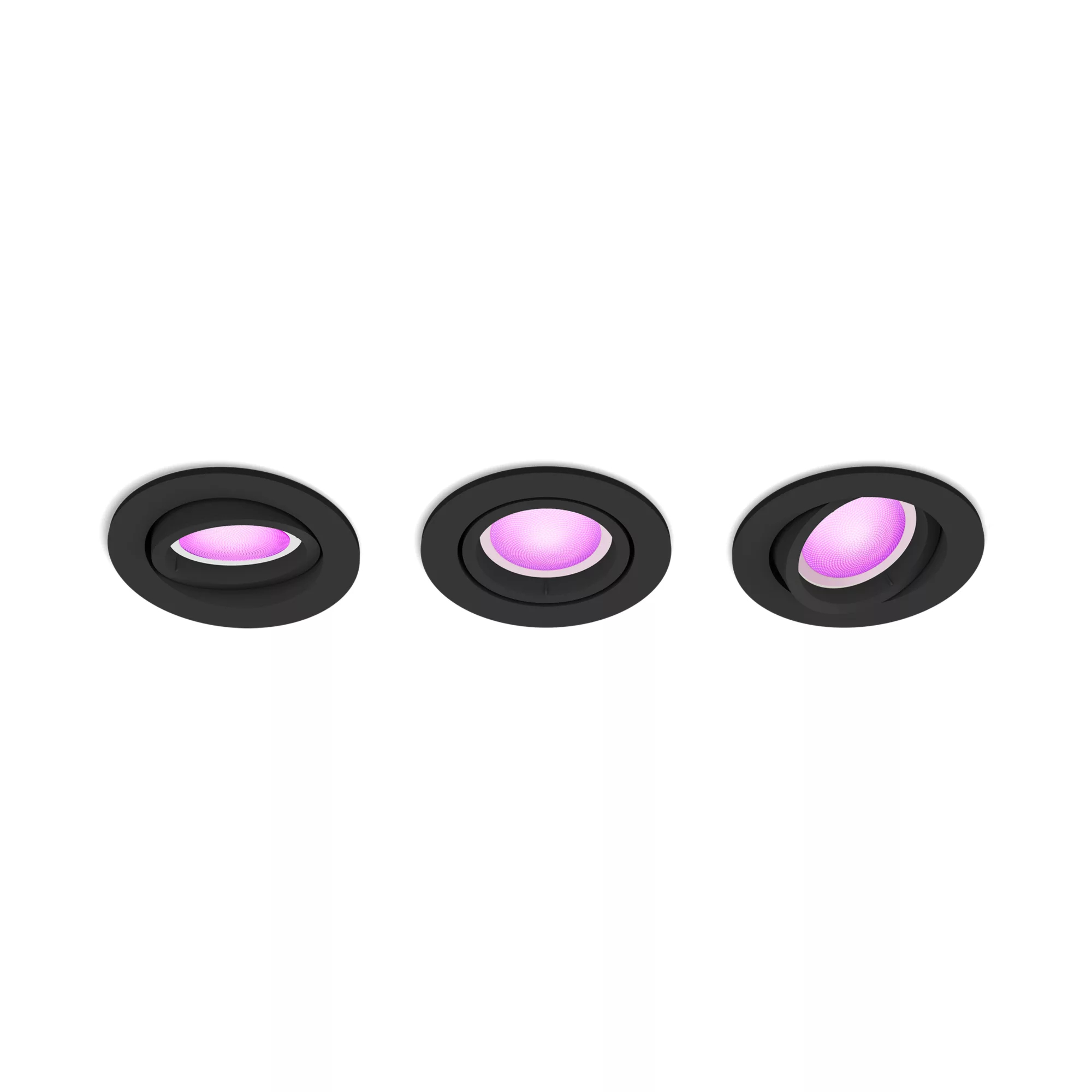Philips Hue White&Col. Amb.Centura Einbausp 3flg noir 3x4.2W