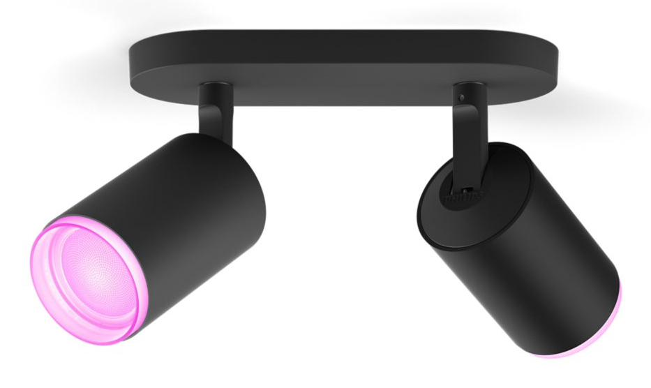 Philips Hue White & Color Ambiance Fugato 2er-Spot (schwarz)