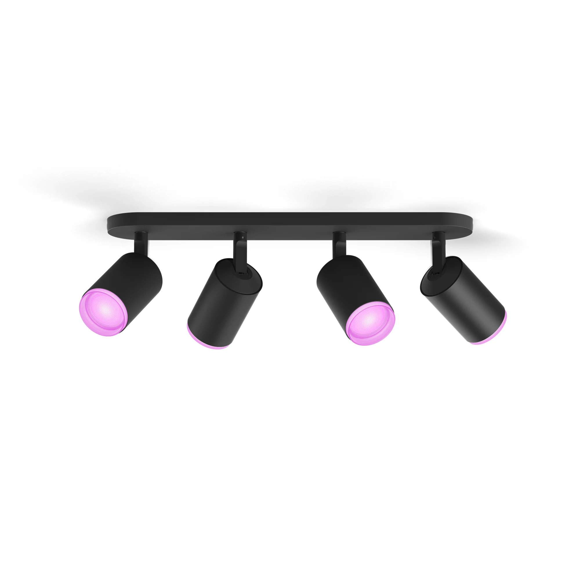 Philips Hue White&Col. Amb. Fugato Spot 4flg noir 4x4.2W