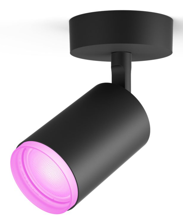Philips Hue White & Color Ambiance Fugato 1er-Spot (schwarz)
