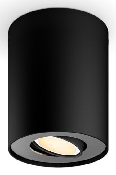 Philips Hue White Ambiance Pillar Einzelspot (schwarz