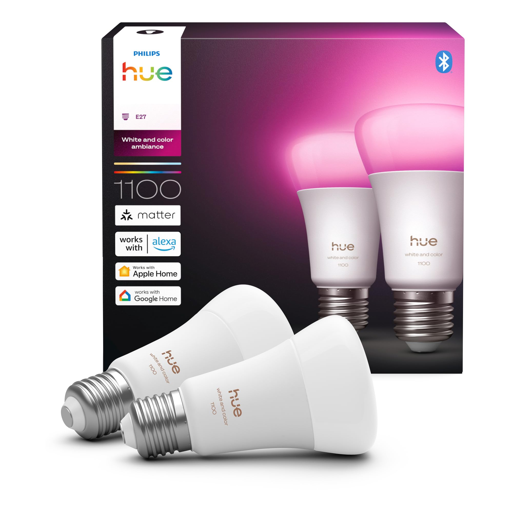 Philips Hue WCA 10.5W A60 E27 2P EU