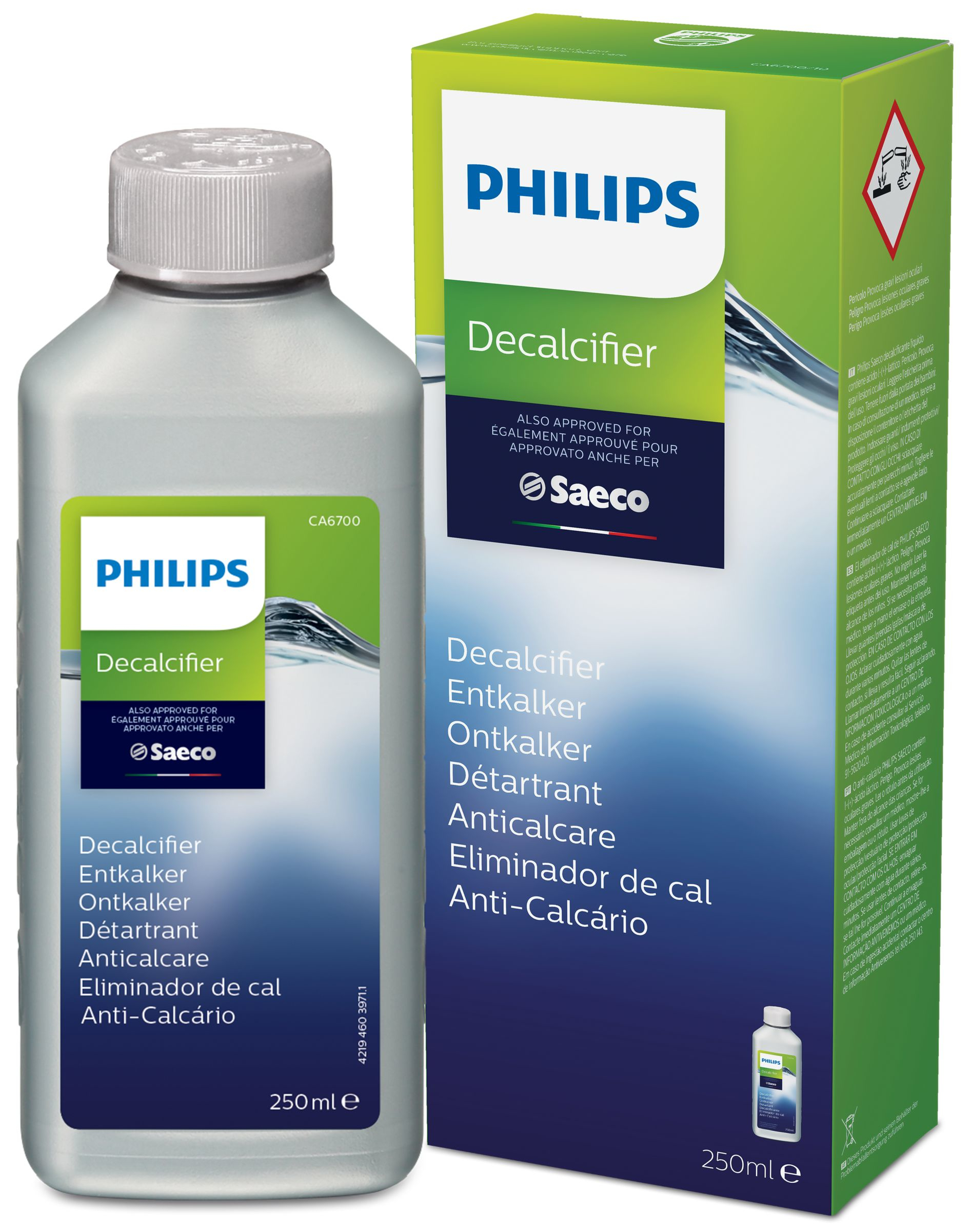 PHILIPS CA6700/10 Détartrant Saeco Machine à espresso 250 ml