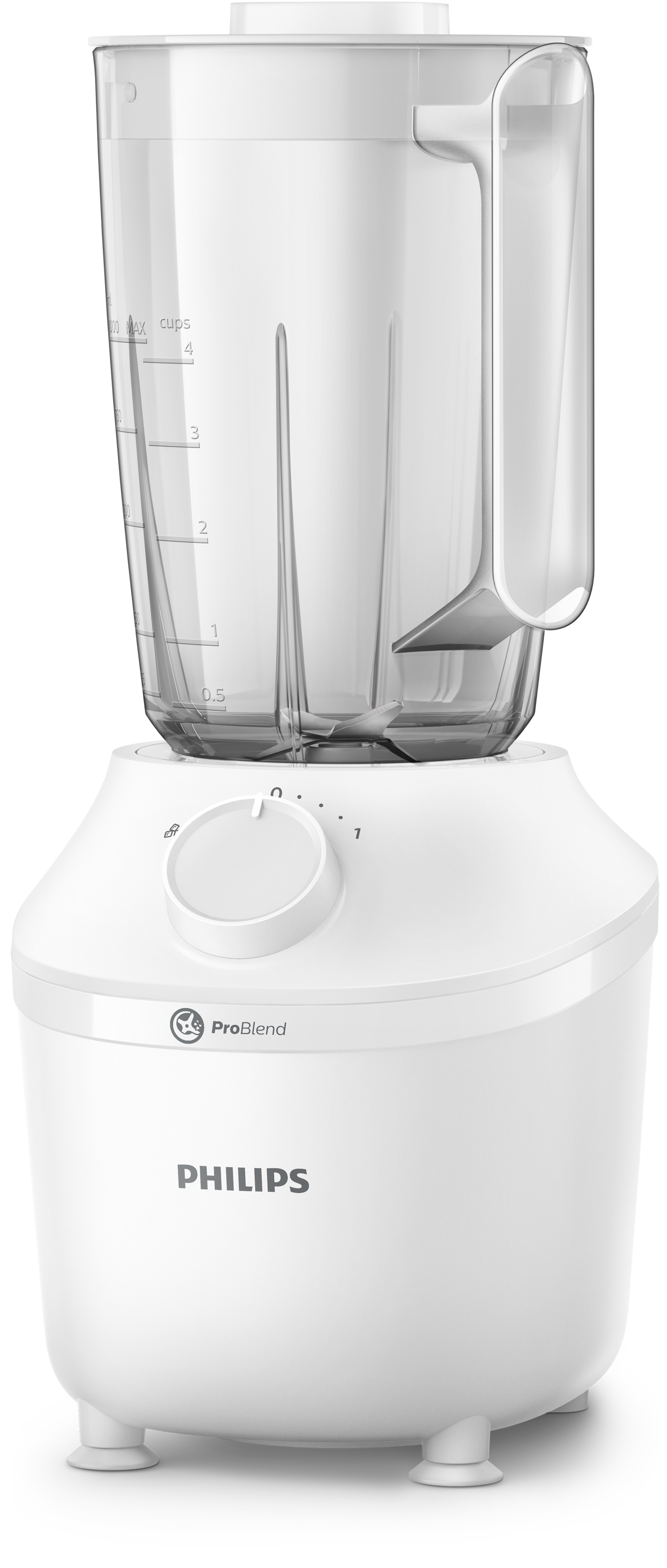 PHILIPS Blender 450W plastic jar white 1 speed+pulse no accessory