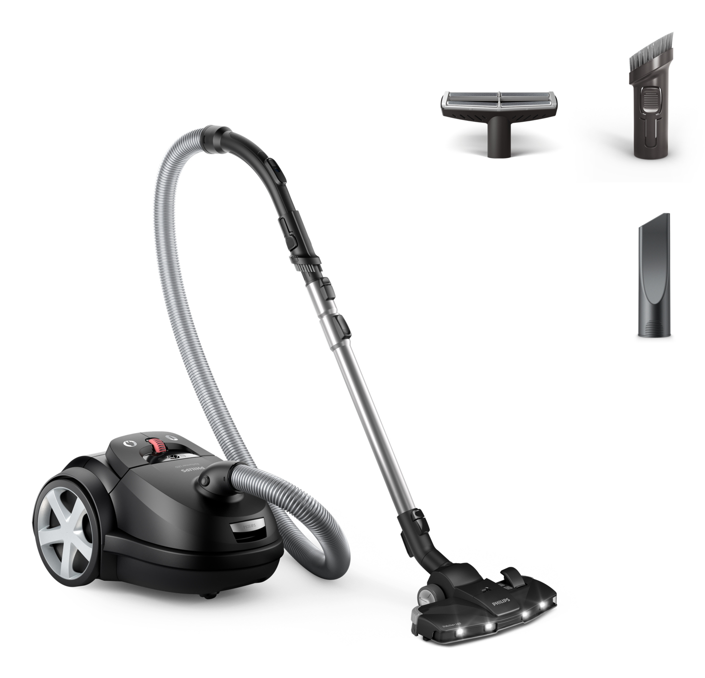 PHILIPS Vacuum cleaner 900W S-Bag TriActive+LED Deep Black