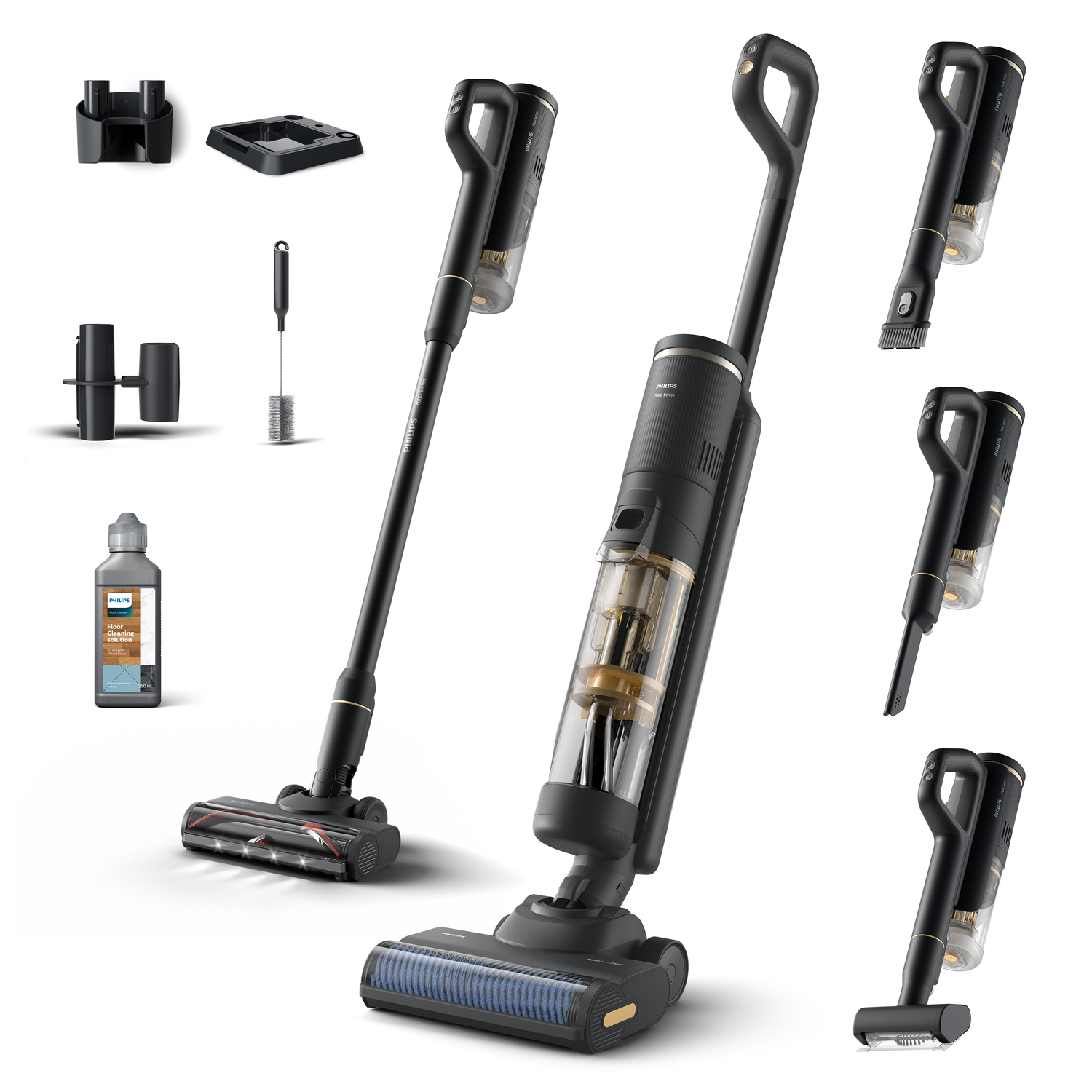 PHILIPS NETTOYEUR DE SOL 3EN1 21,6V CHARGE 5H AUTO 15 A 30MIN ASPIRE ET LAVE AV *