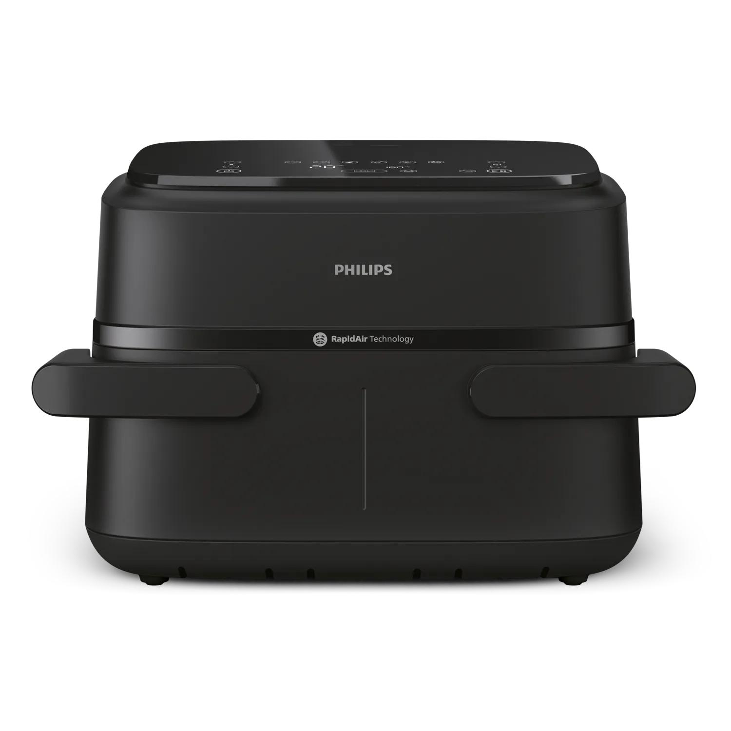 PHILIPS Airfryer  NA150/00 friteuse sans huile panier flexible avec séparateur amovible, Série 1000 7.1L