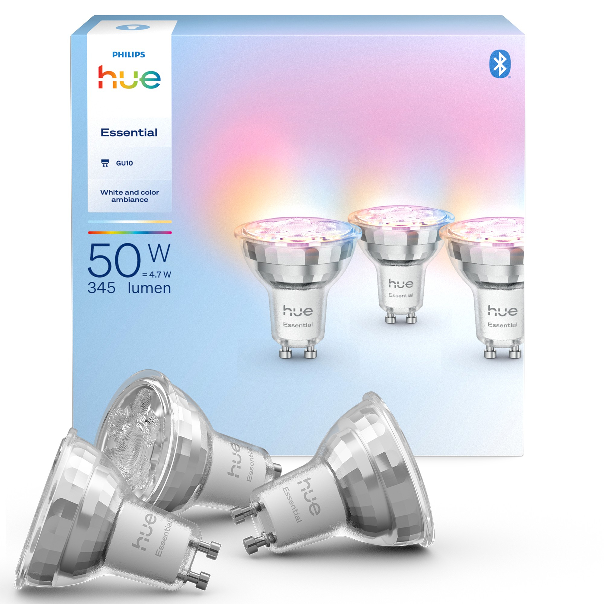 Philips Hue E WCA 345 GU10 3P EU