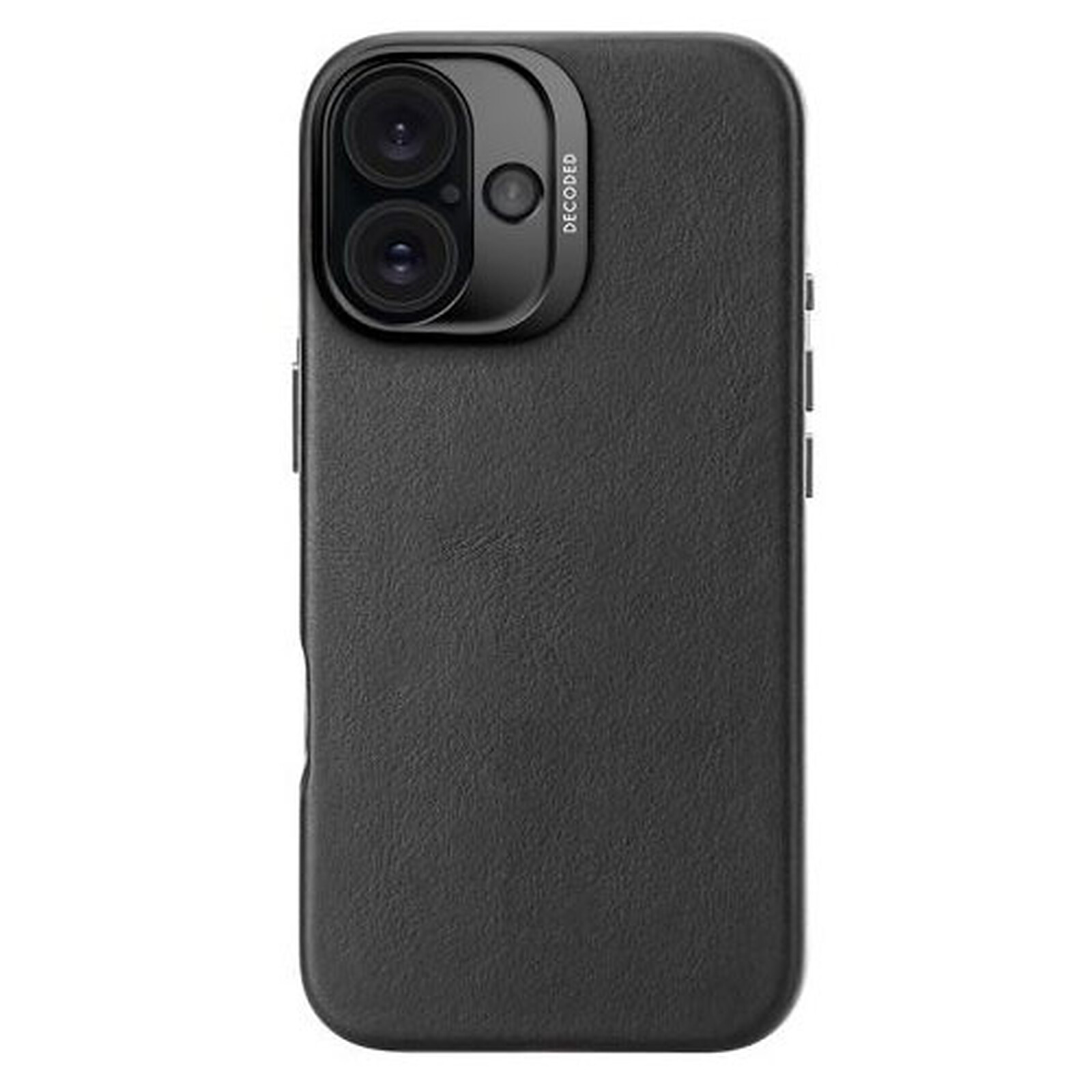 Decoded DECODED Coque en cuir pour iPhone 16 Noir