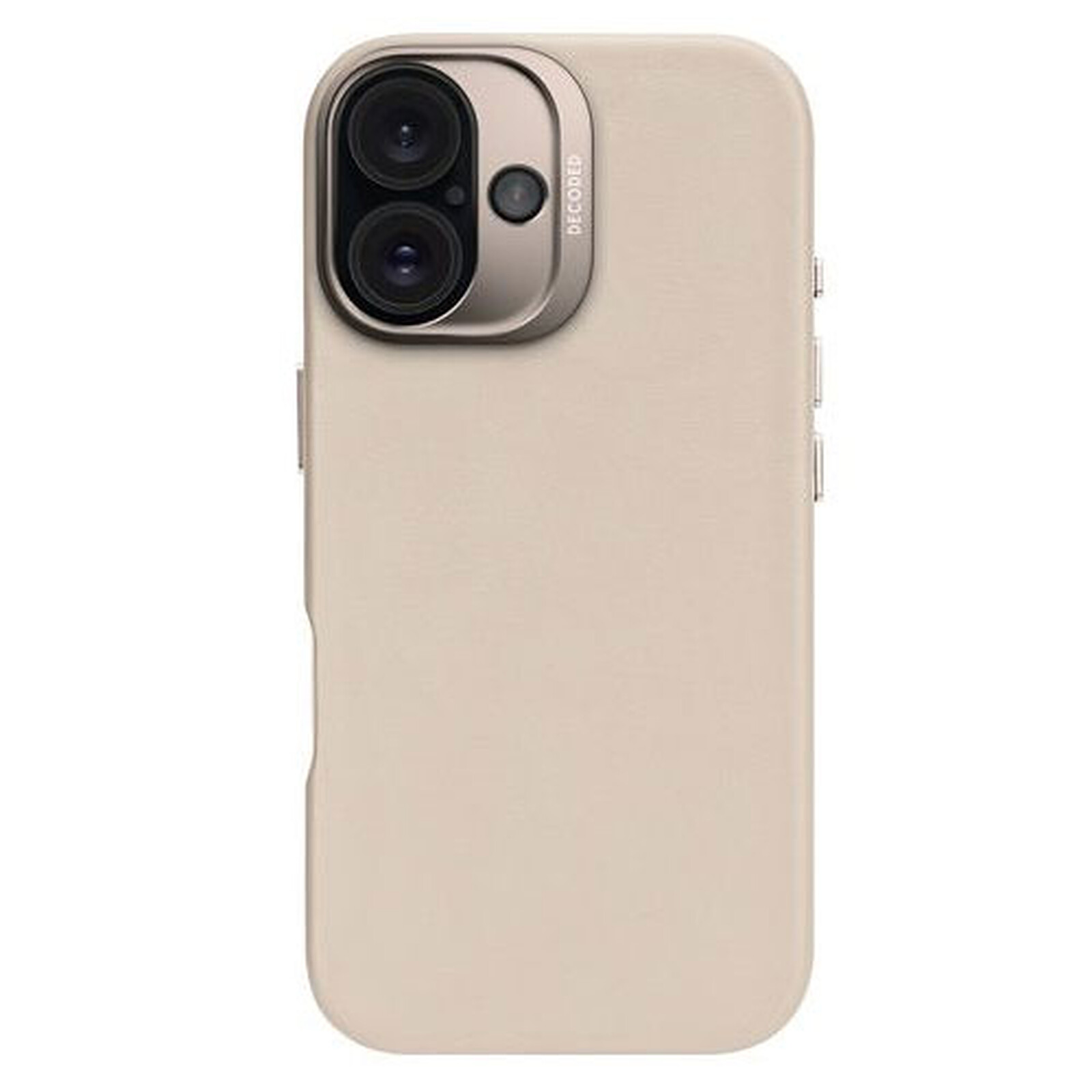 Decoded DECODED Coque en cuir pour iPhone 16 Beige