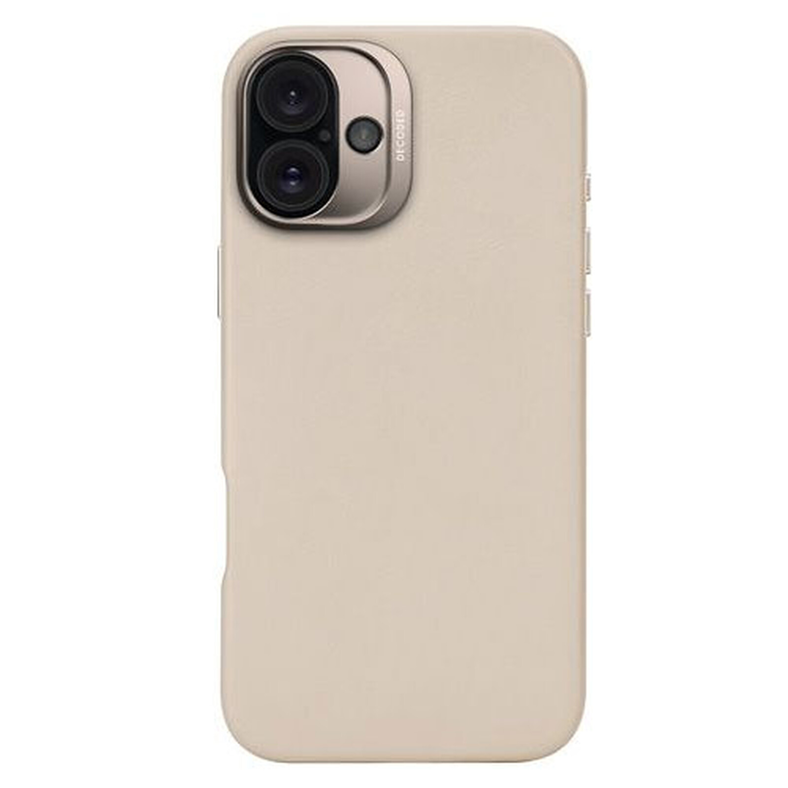 Decoded DECODED Coque en cuir pour iPhone 16 Plus Beige