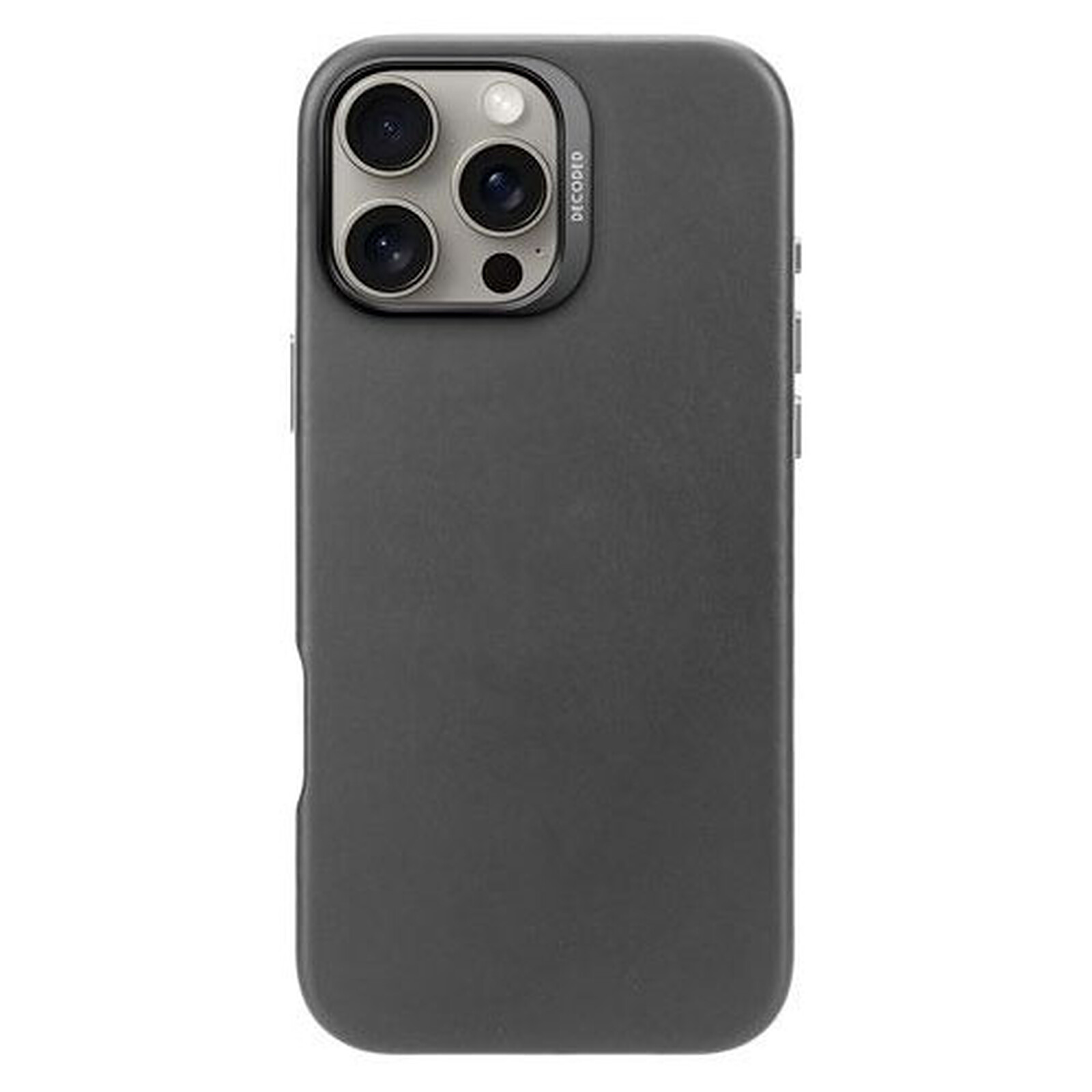 Decoded DECODED Coque en cuir pour iPhone 16 Pro Max Noir