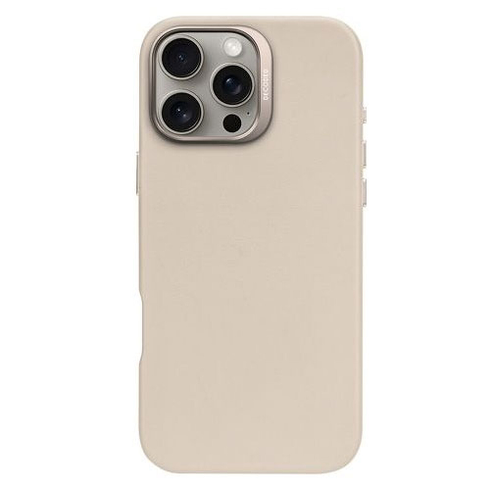 Decoded DECODED Coque en cuir pour iPhone 16 Pro Max Beige