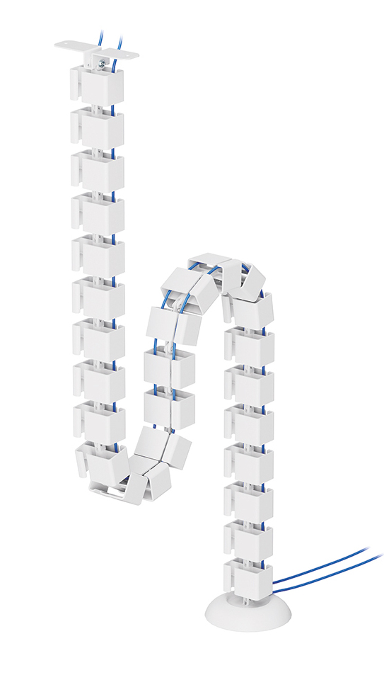 NEOMOUNTS BY NEWSTAR Neomounts Cable Spine Organizer for sit/stand desk frames, screw mounted, white