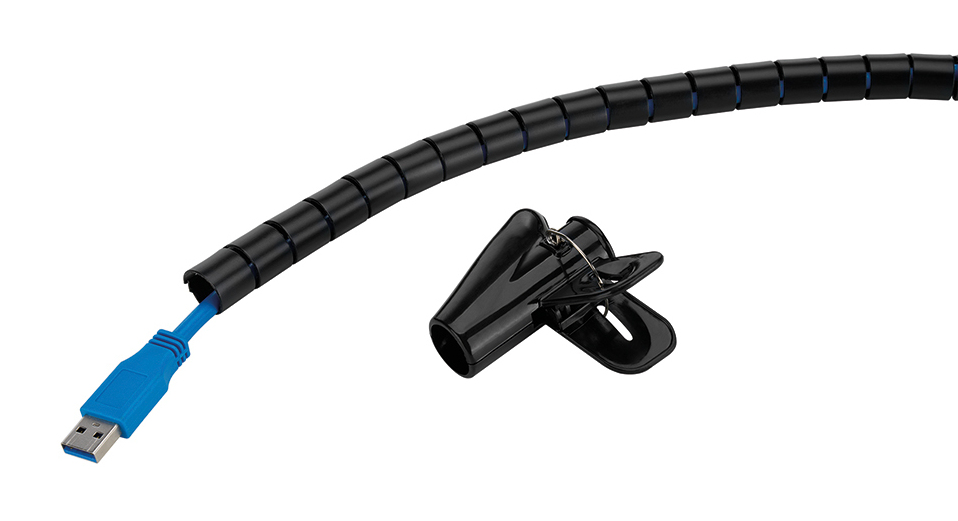 NEOMOUNTS BY NEWSTAR Neomounts Spiral Cable Wrap, Ã¸15 mm., multiple cables, black