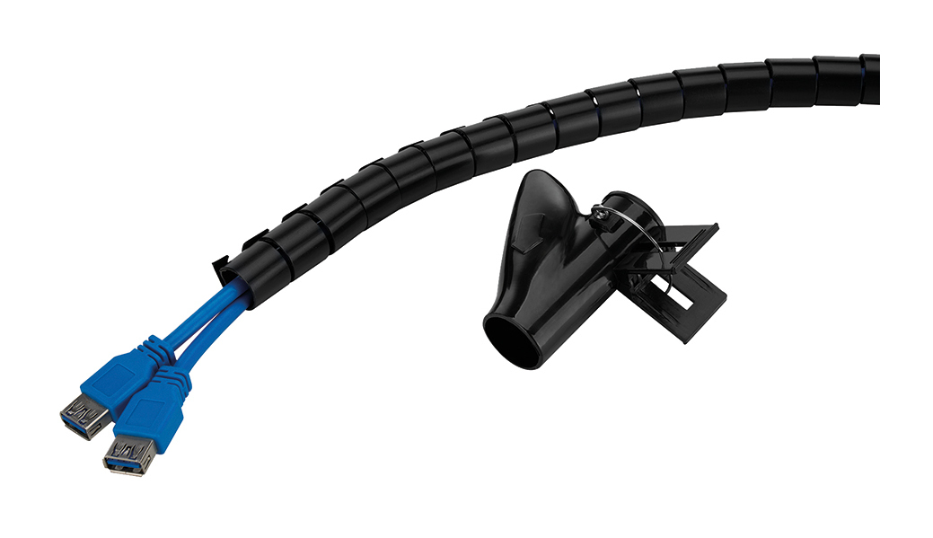NEOMOUNTS BY NEWSTAR Neomounts Spiral Cable Wrap, Ã¸20 mm., multiple cables, black