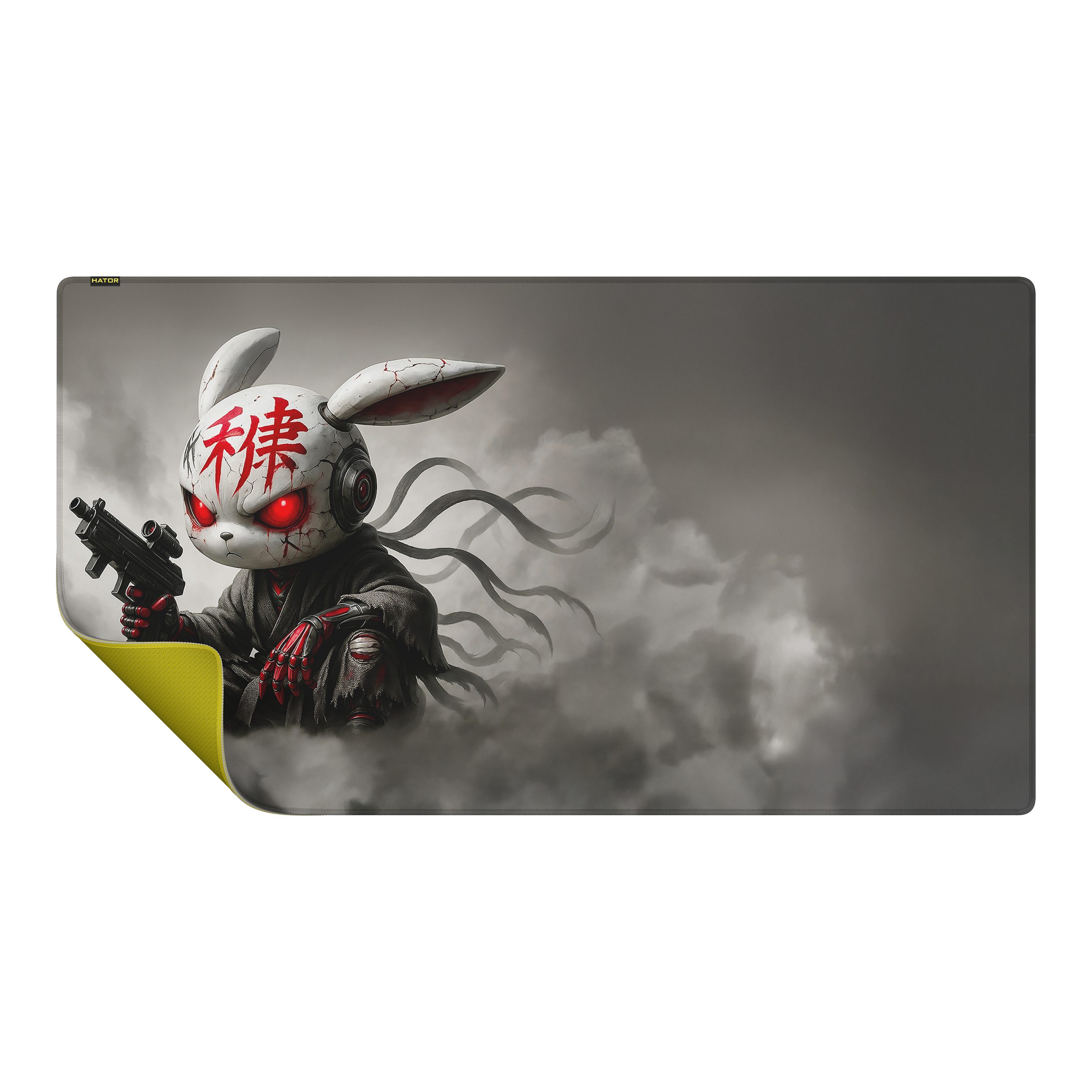 Hator Tapis de Souris  Tonn Evo Angry Bunny - Taille 3XL (Gris)