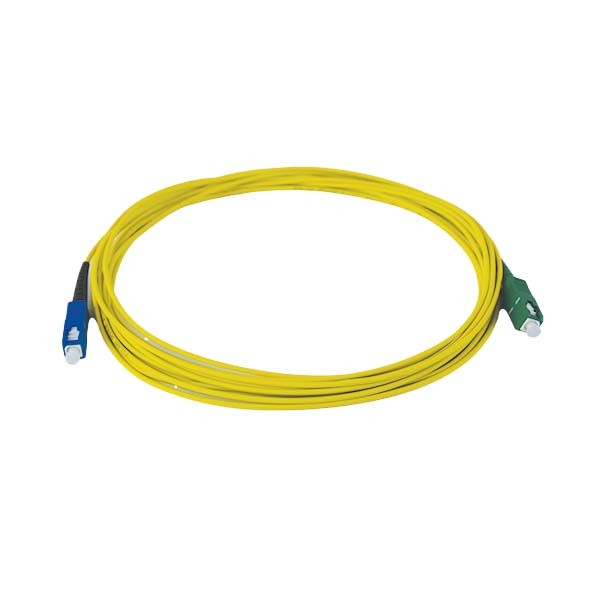 ekivalan Jarretière zip 2,0mm OS2 G652D SC-UPC/LC-APC LSZH jaune 15m