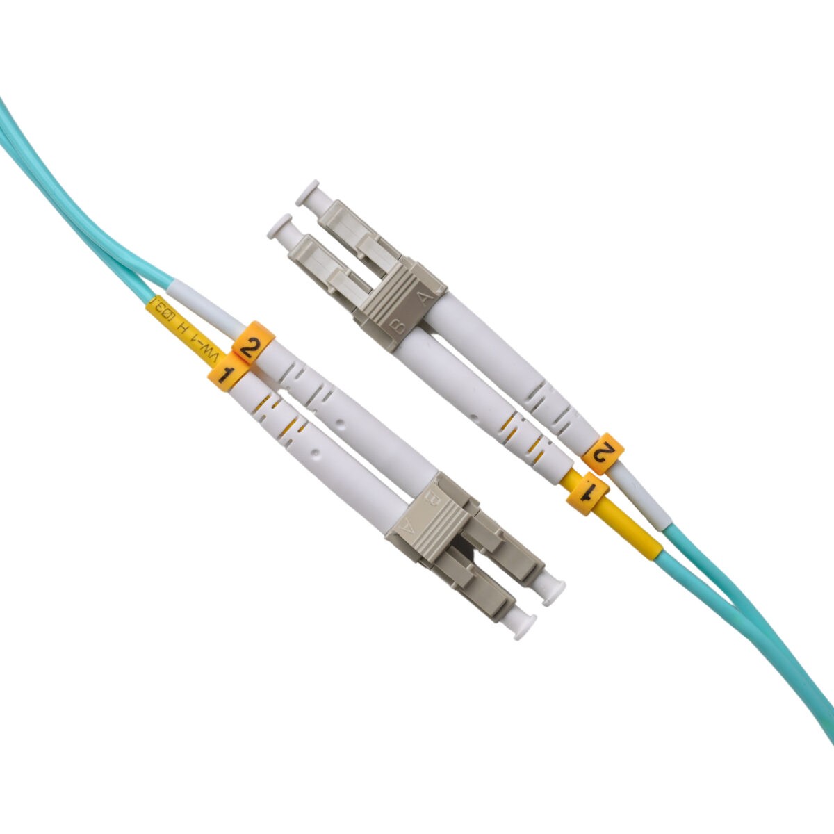 ekivalan Jarretière zip 2,0mm OM3 50/125 ST-UPC/ST-UPC LSZH aqua 3m
