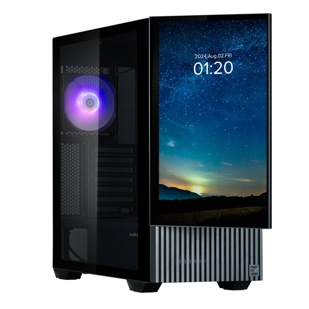 ZALMAN Boitier Moyen Tour E-ATX Z10 DS RGB avec panneaux vitrés (Noir)