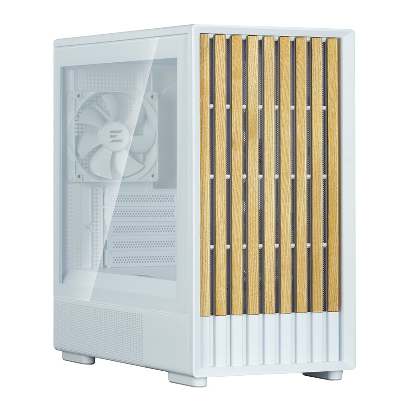 ZALMAN Boitier Mini Tour Micro ATX P10 Namu avec panneaux vitrés (Blanc)