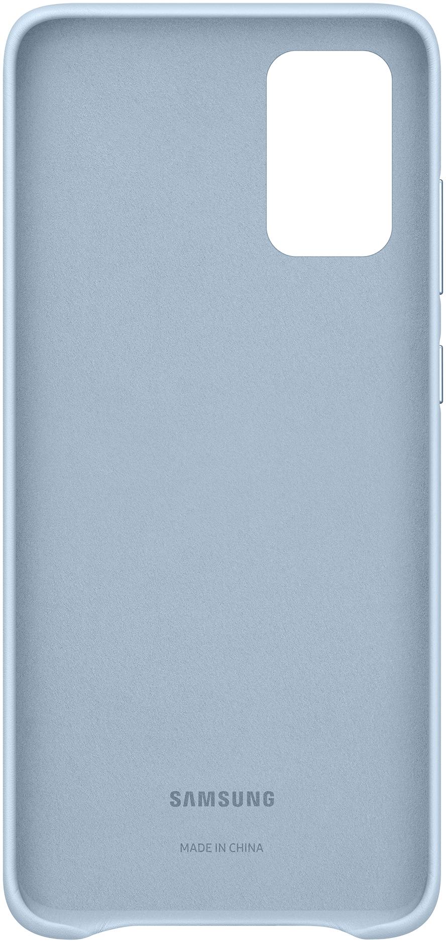 SAMSUNG Coque en Cuir pour Samsung Galaxy S20+ en Bleu