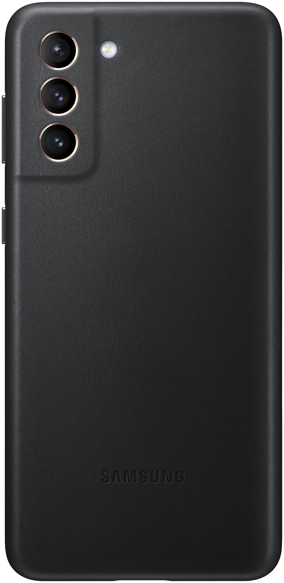 SAMSUNG Coque en Cuir pour S21+ Noir