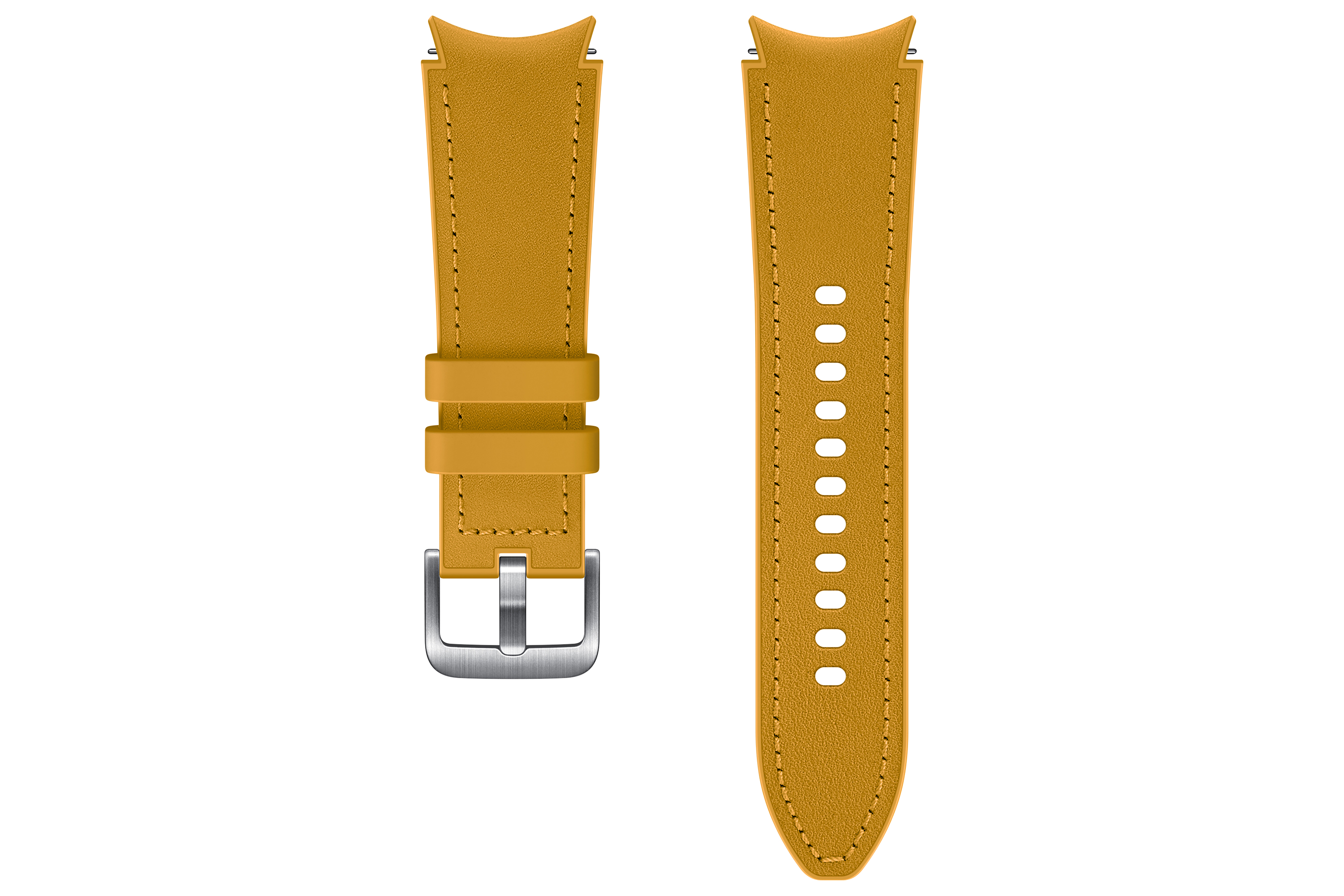 SAMSUNG Bracelet pour Galaxy Watch 4 en cuir camel taille S/M