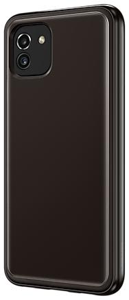 SAMSUNG Coque transparente noire A03