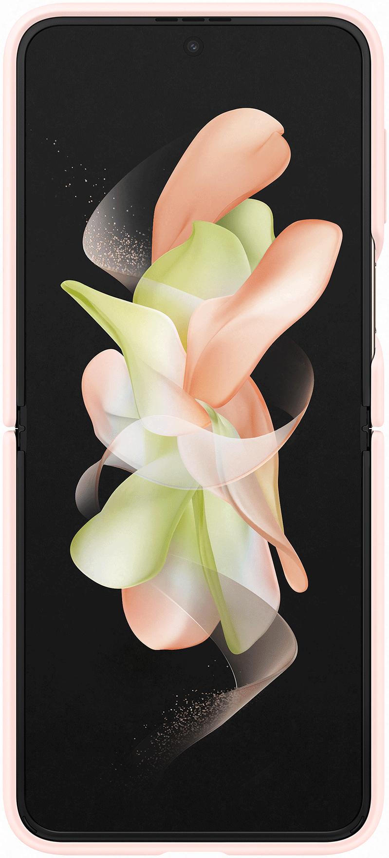 SAMSUNG Coque Silicone avec Anneau Rose Pour Galaxy Z Flip4
