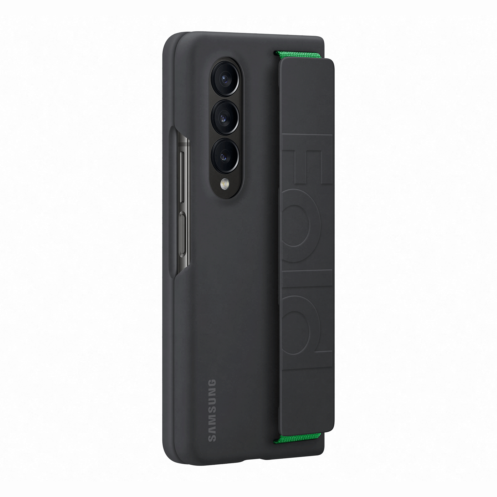 SAMSUNG Coque silicone avec lanière Noir Pour Galaxy Z Fold4