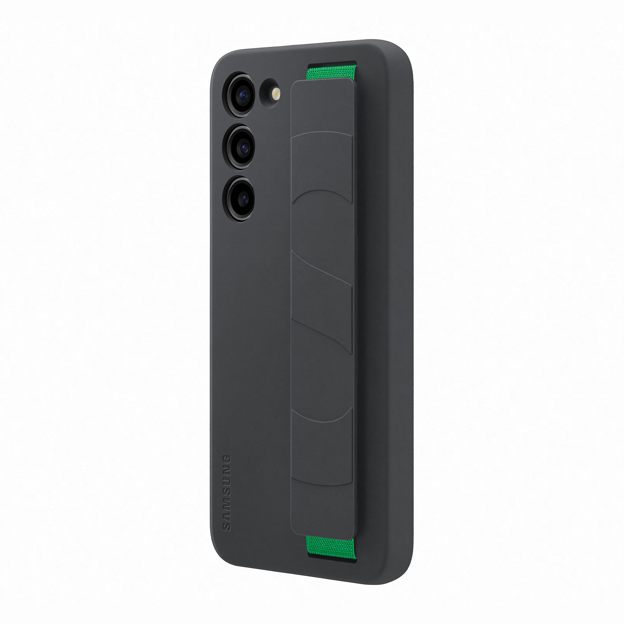 SAMSUNG Samsung Coque Silicone avec lanière S23+ Noir