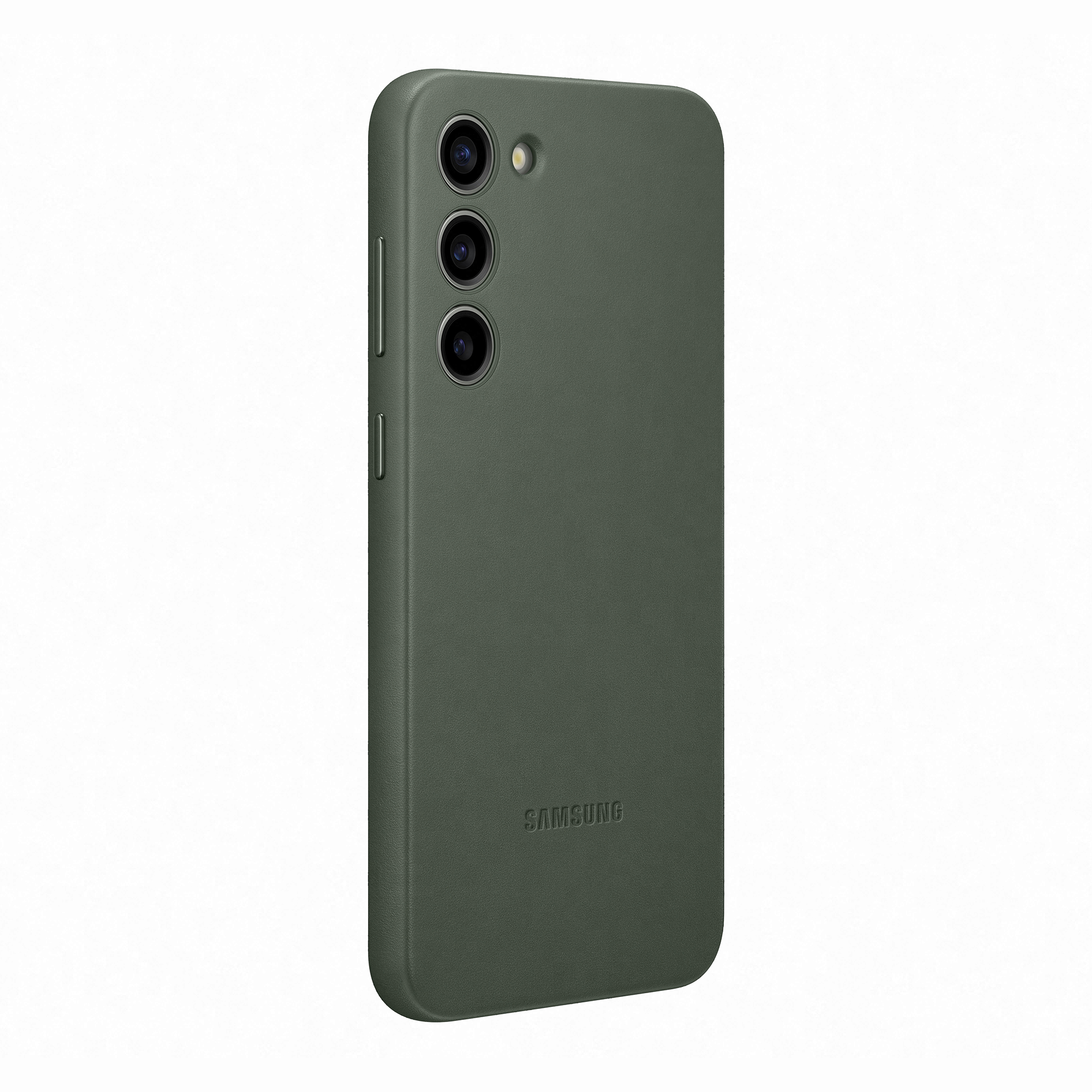 SAMSUNG Coque en cuir S23+ Vert