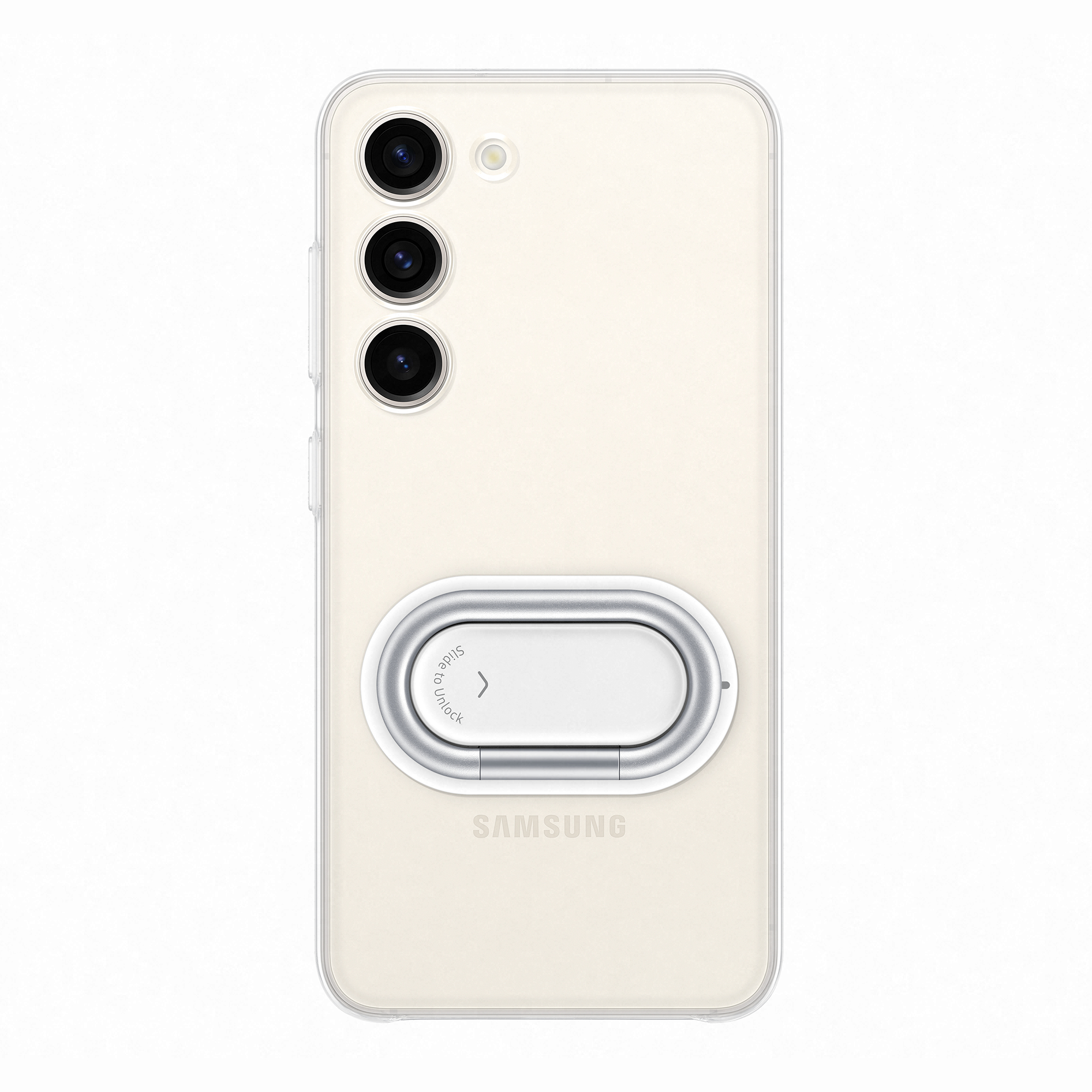 SAMSUNG Coque transparente avec support amovible S23