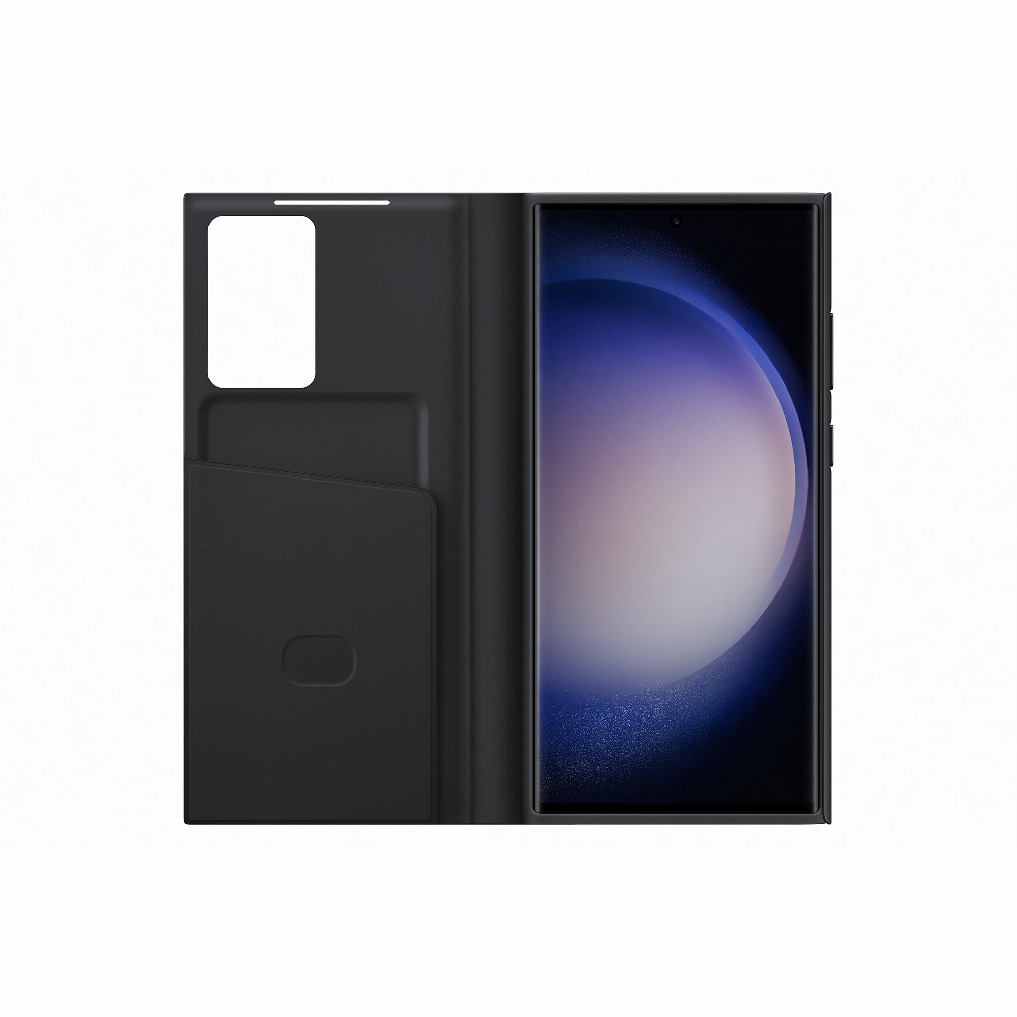 SAMSUNG Etui Smart View avec porte-carte S23 Ultra Noir
