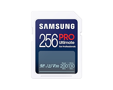 SAMSUNG SD Card 256GB SDXC PRO Ultimate (CL10) Reader retail