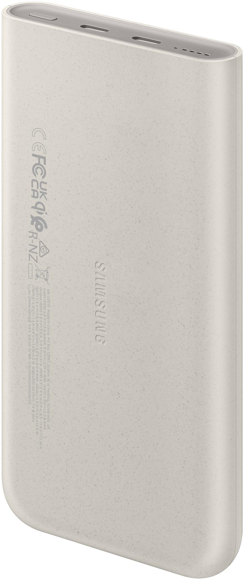 SAMSUNG Batterie Externe Induction 10,000mAh beige matériaux recyclés 25w