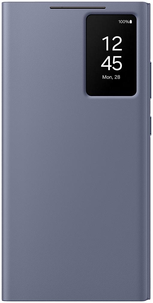 SAMSUNG Etui Smart View avec porte-carte pour Galaxy S24 Ultra Violet