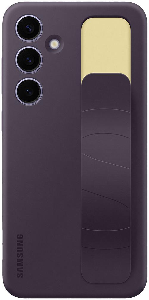 SAMSUNG Coque silicone avec lanière pour Galaxy S24+ Violet foncé
