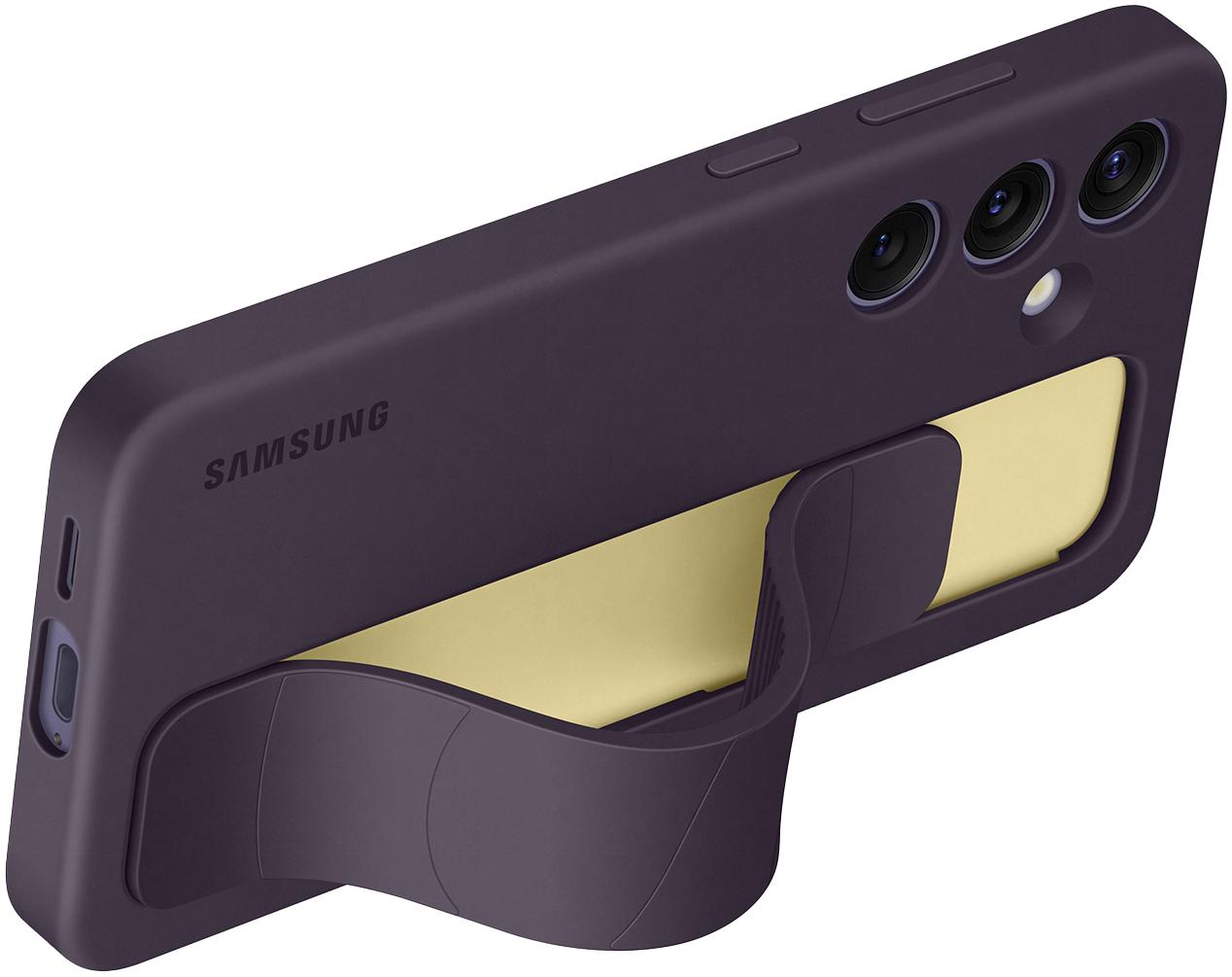 SAMSUNG Coque silicone avec lanière pour Galaxy S24 Violet Foncé