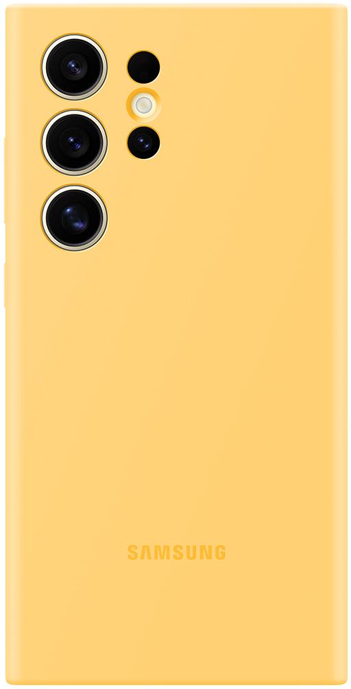 SAMSUNG Coque Silicone pour Galaxy S24 Ultra Jaune