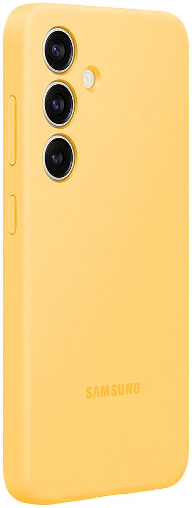 SAMSUNG Coque Silicone pour Galaxy S24 Jaune